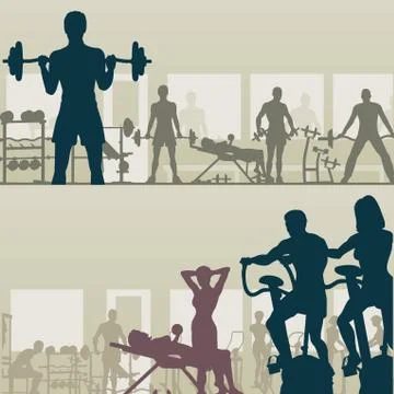 Gymnasium Stock Illustration