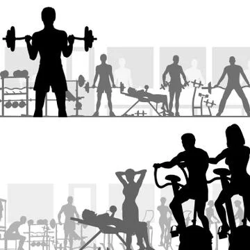 Gymnasium Stock Illustration