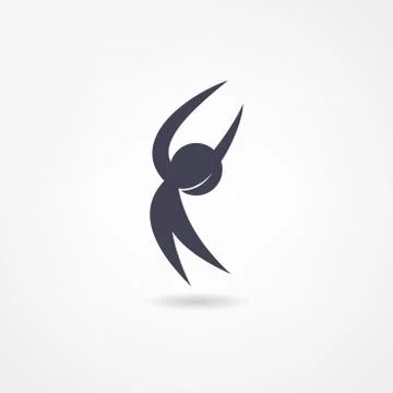 Gymnast icon Stock Illustration