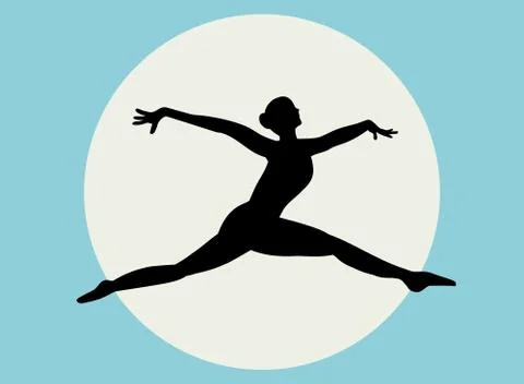 Gymnast Illustrazione stock