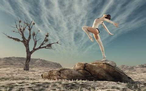 Gymnast Stock Illustration