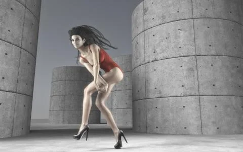 Gymnast Stock Illustration