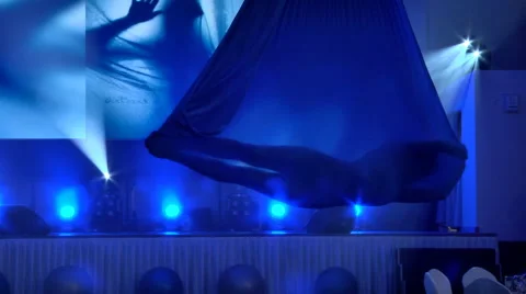 Gymnast in the sling Stock Footage 50607482