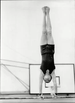 Gymnast Stuart Martin On The Parallel Bars. Stock Photos