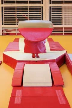 Gymnastic equipment Stock Photos