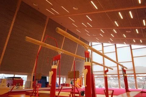 Gymnastic equipment Stock Photos