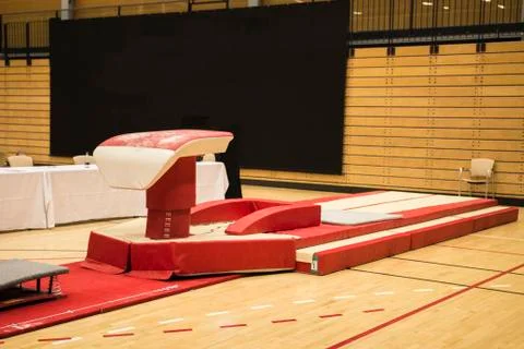 Gymnastic equipment Stock Photos
