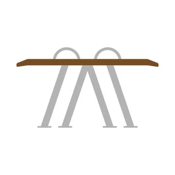 Gymnastic parallel bar sport vector illustration. Horizontal bar silhouette c Stock Illustration