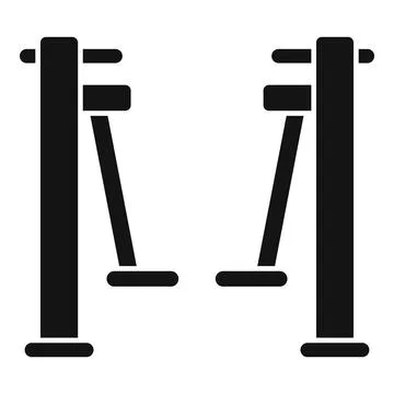 Gymnastic parallel bars icon vector illustration for fitness and athletic イラスト素材