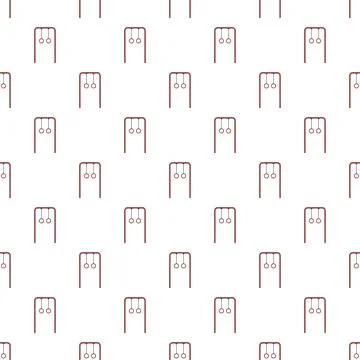 Gymnastic rings pattern repeating for workout background Stockillustratie
