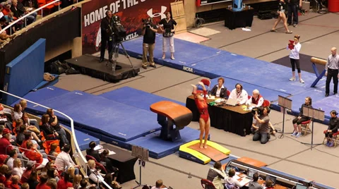 Gymnastic vault flip 動画素材 36250304