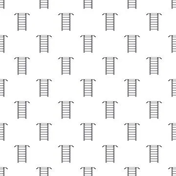 Gymnastic wall bars and pull up bar pattern イラスト素材