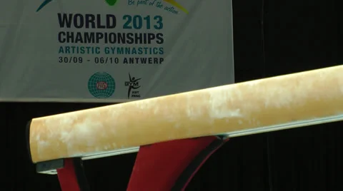 Gymnastics Balance Beam Stock-Footage 32371625