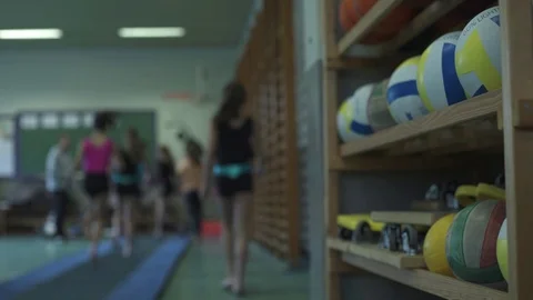 Gymnastics children warming up Stockbeeldmateriaal 82866062
