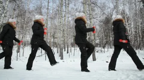 Gymnastics outdoors, seamless loop Stock Footage 22363410