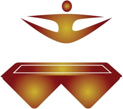 Gymnastics trampoline Stock Illustration
