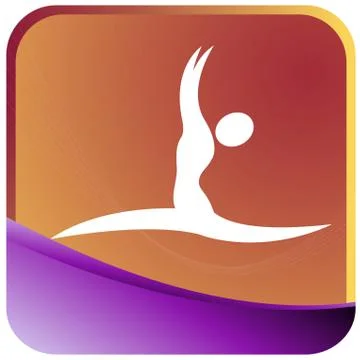 Gymnstic postures Stock Illustration