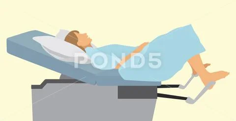 Gynecological Examination Stock Illustration