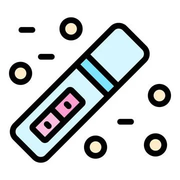 Gynecology test icon vector flat Иллюстрация