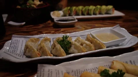 Gyoza dinner 動画素材 268138241