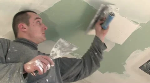 Gypsum finish Video stock 11832477