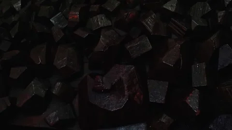 The gypsum wall surface is made in the form of a black rocky stone. Stock Footage 278200492