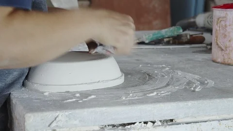 Gypsum Workshop  Stock Footage 117263528