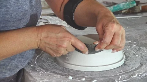 Gypsum Workshop  Stock Footage 117264046