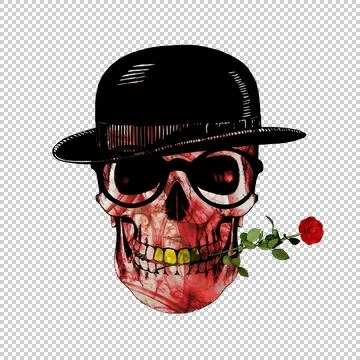 Gypsy skull Stock Illustration