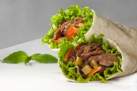 Gyro doner wrap Foto stock
