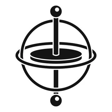 Gyro momentum icon simple vector. Accelerometer gyroscope Stock Illustration