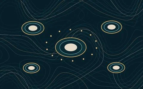 Gyroid Ice Slice Abstract Geometric Pattern Background Stock Illustration