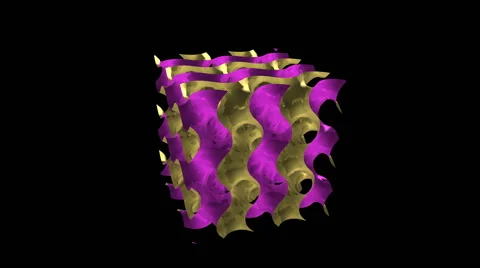 Gyroid surface Stock Footage 64804403