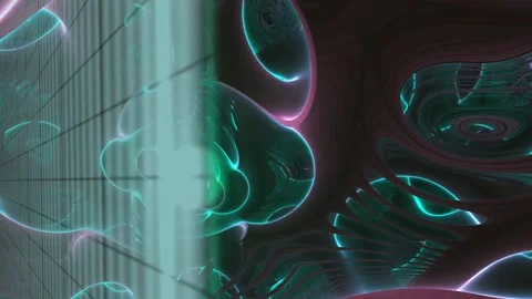 Gyroid Tunnel Grid Perspective Motion Видео 340959801