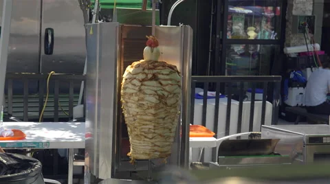 Gyros being cooked. Stock Footage 51586121