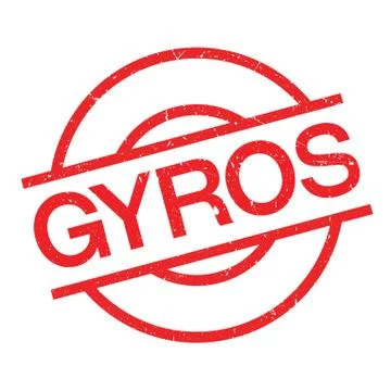 Gyros rubber stamp Stock Illustration