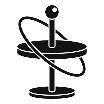 Gyroscope icon simple vector. Phone momentum Ilustración de archivo
