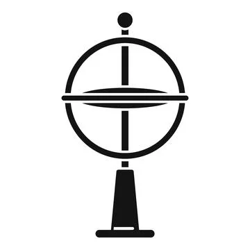 Gyroscope model icon simple vector. Accelerometer sensor Stock Illustration