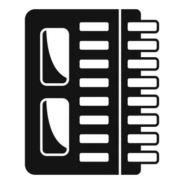 Gyroscope processor icon simple . Accelerometer phone sensor Stock Illustration