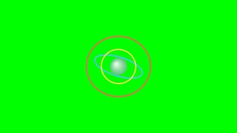 Gyroscope Ring Balance Animated Motion Graphic Concept Stock Footage 341839280