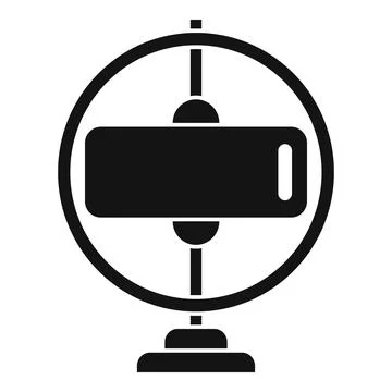 Gyroscope stand icon simple vector. Sensor momentum Illustrazione stock