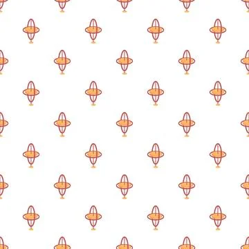 Gyroscope toy seamless pattern on white background イラスト素材