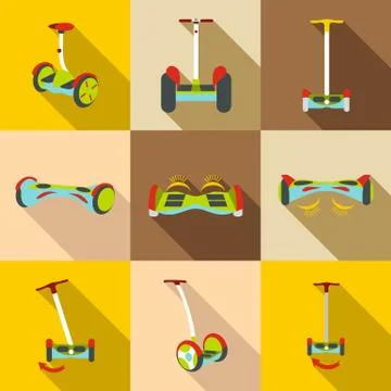 Gyroscope. Vector icons in a flat style on a white background Stock Illustration