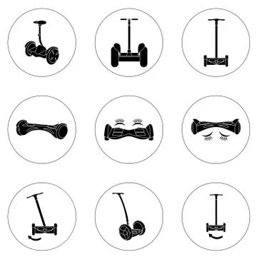 Gyroscope. Vector icons in a simple style. Element of design, interface Stock Illustration