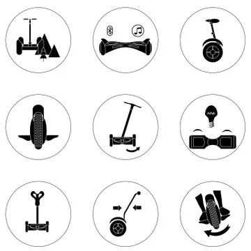 Gyroscope. Vector icons in a simple style. Element of design, interface Stock Illustration
