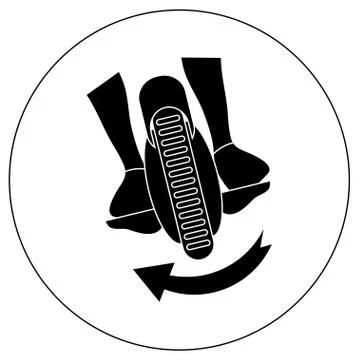 Gyroscope. Vector icons in a simple style. Element of design, interface Stock Illustration