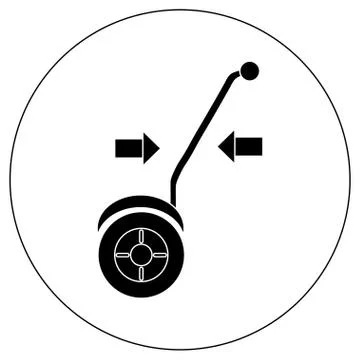 Gyroscope. Vector icons in a simple style. Element of design, interface Stock Illustration