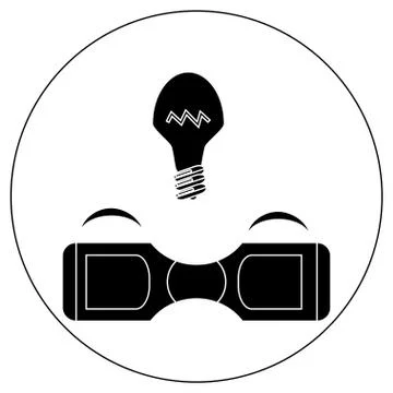 Gyroscope. Vector icons in a simple style. Element of design, interface Stock Illustration