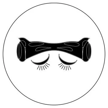 Gyroscope. Vector icons in a simple style. Element of design, interface Stock Illustration