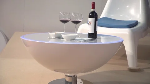 Gyroscopic table for yachts Stock Footage 106496436